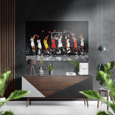 All Star Brushed Aluminium Dibond Wall Art.