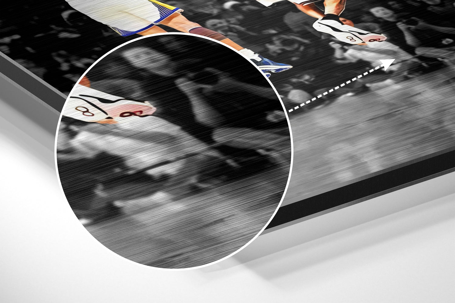 All Star Brushed Aluminium Dibond Wall Art.