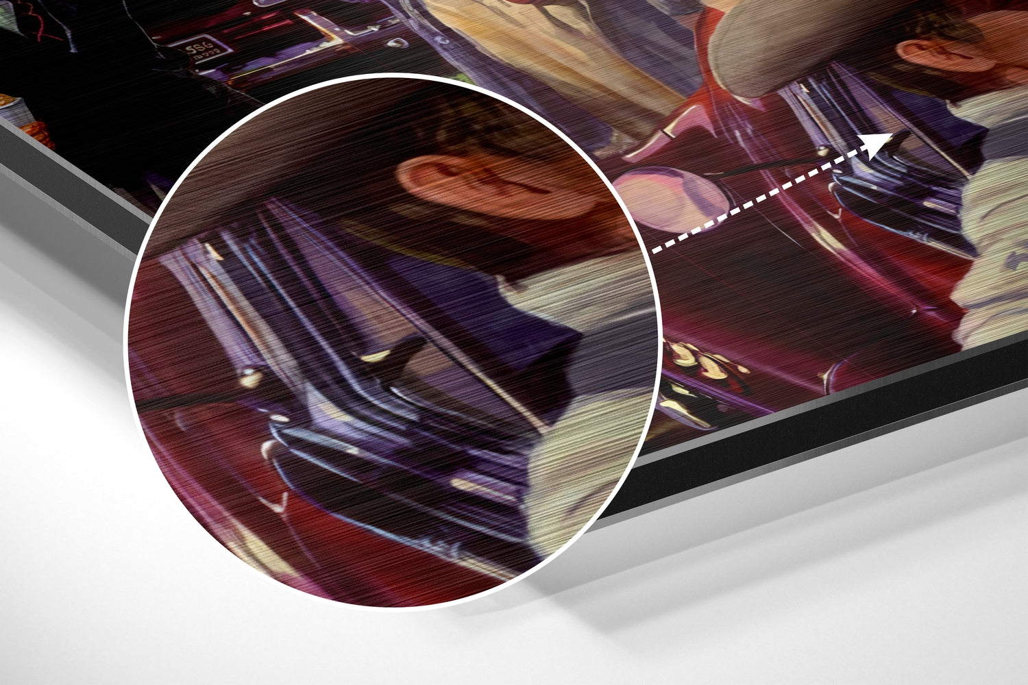 Marilyn at Cinema Brushed Aluminium Dibond Wall Art.