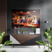 Marilyn, Elvis, Humphrey, James Brushed Aluminium Dibond Wall Art.
