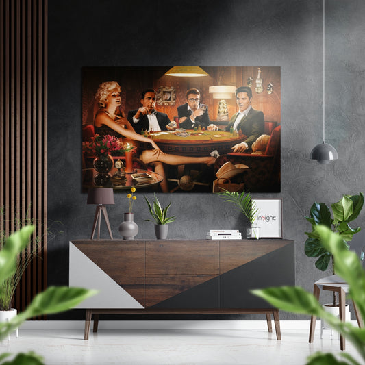 Game of Fate Brushed Aluminium Dibond Wall Art.
