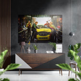 Marilyn, Elvis, Humphrey, James Brushed Aluminium Dibond Wall Art.