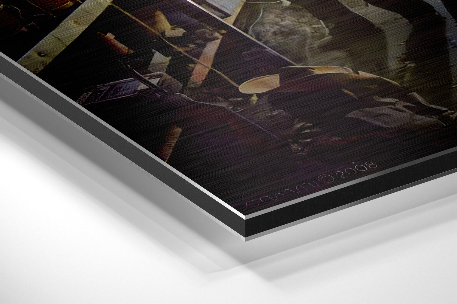 Marilyn, Elvis, Humphrey, James Brushed Aluminium Dibond Wall Art.