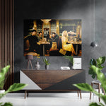 Marilyn, Elvis, Humphrey, James Brushed Aluminium Dibond Wall Art.