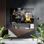 Marilyn, Elvis, Humphrey, James Brushed Aluminium Dibond Wall Art.