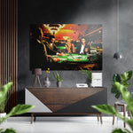 Game of Fate Brushed Aluminium Dibond Wall Art.