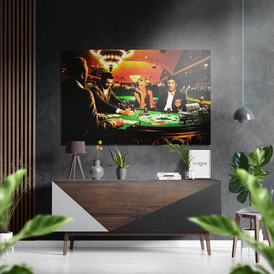 Game of Fate Brushed Aluminium Dibond Wall Art.