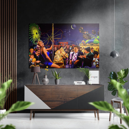 Starlet at Amuse Park Brushed Aluminium Dibond Wall Art