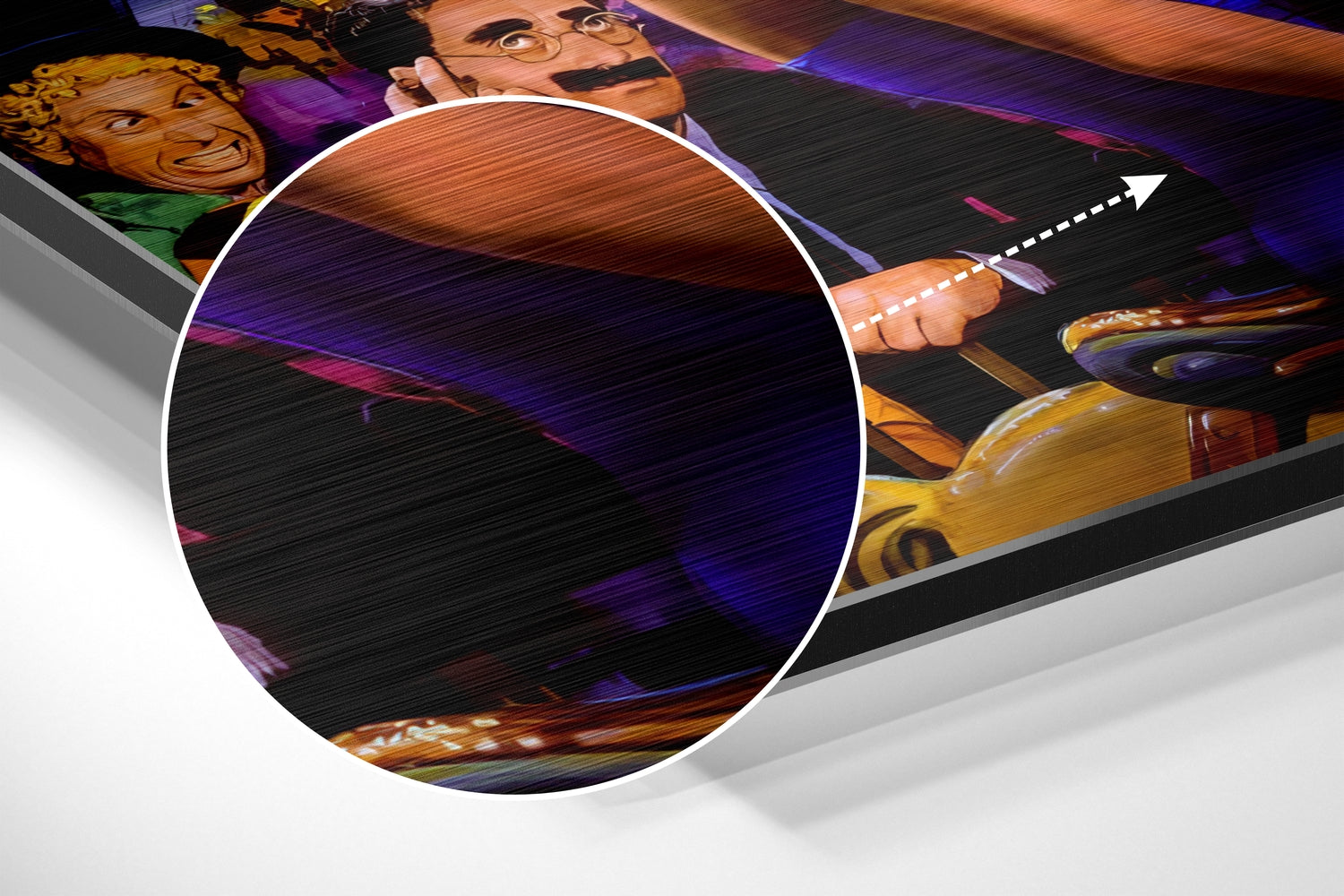 Marilyn at Amuse Park Brushed Aluminium Dibond Wall Art.