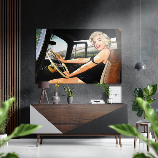 Vintage Glamour Star Brushed Aluminium Dibond Wall Art