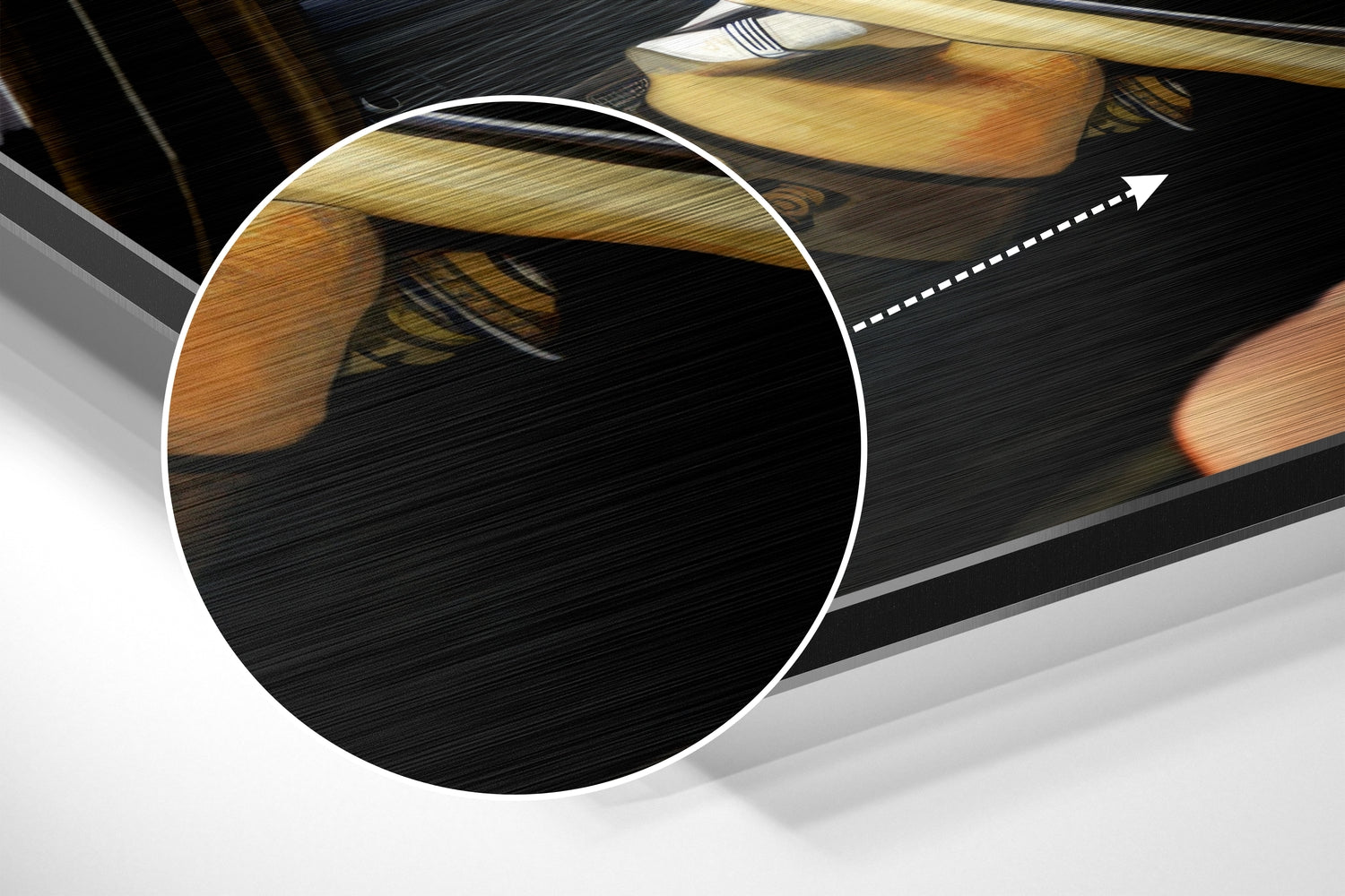 Marilyn Monroe Brushed Aluminium Dibond Wall Art.