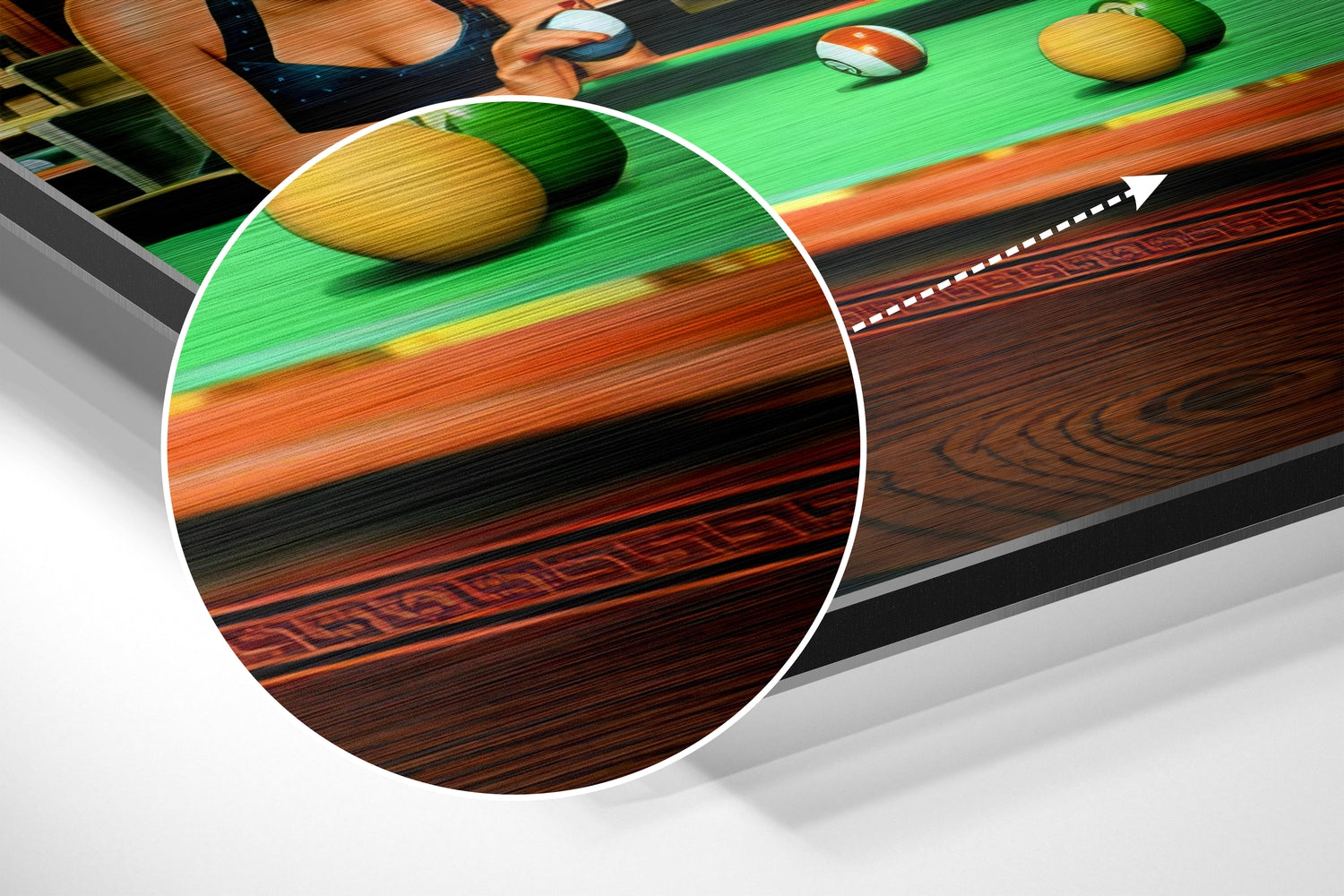 Game of Fate Brushed Aluminium Dibond Wall Art.