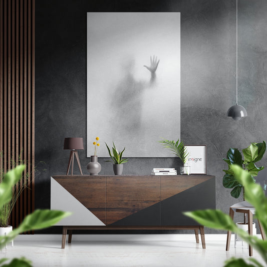 Despair Brushed Aluminium Dibond Wall Art.