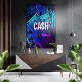 Cash Brushed Aluminium Dibond Wall Art.