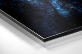 Never Stop Looking Up Brushed Aluminium Dibond Wall Art.