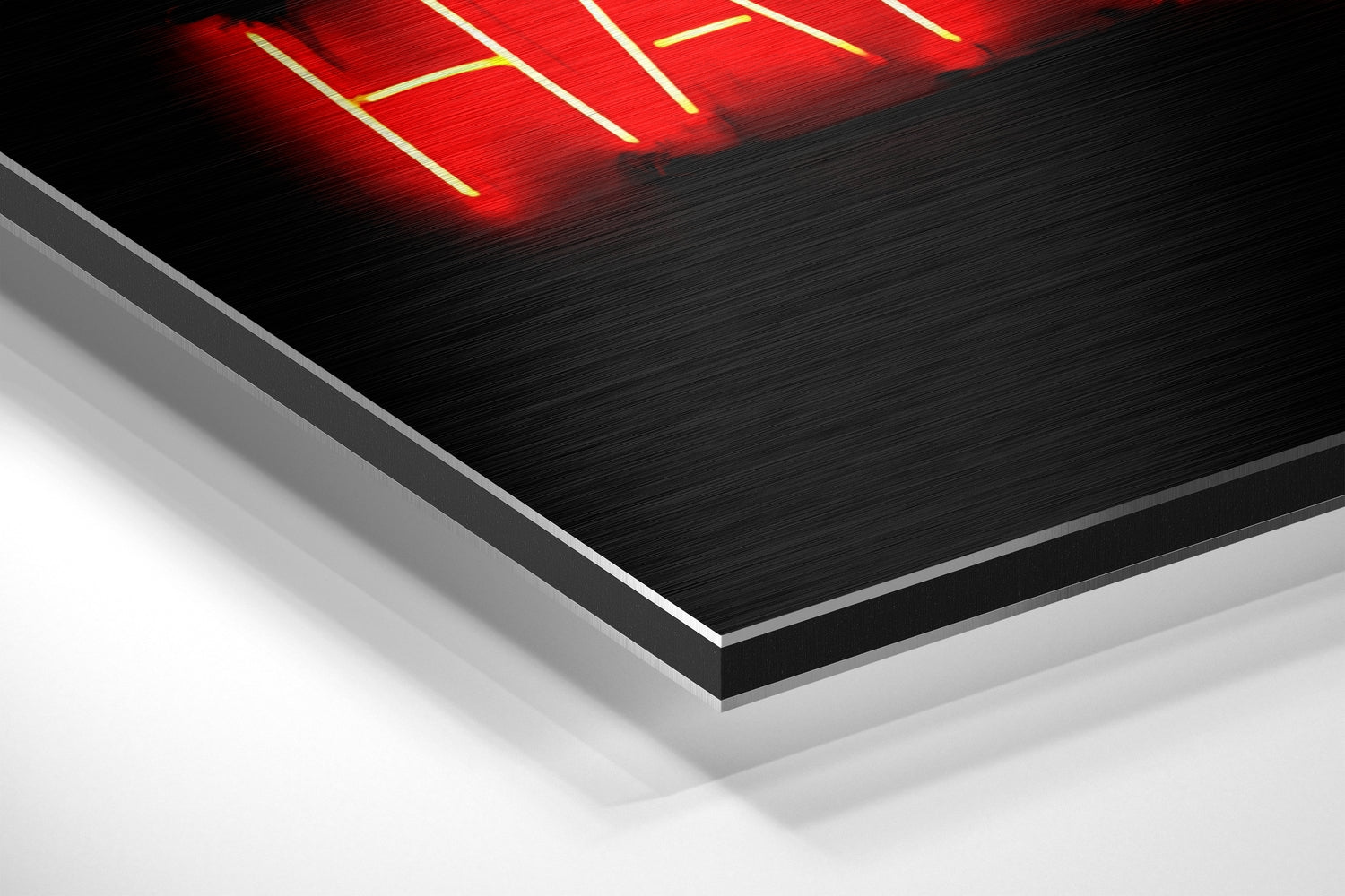 Over Thinking Brushed Aluminium Dibond Wall Art.