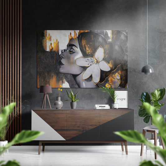 Sultan Brushed Aluminium Dibond Wall Art.