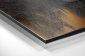 Sultan Brushed Aluminium Dibond Wall Art.