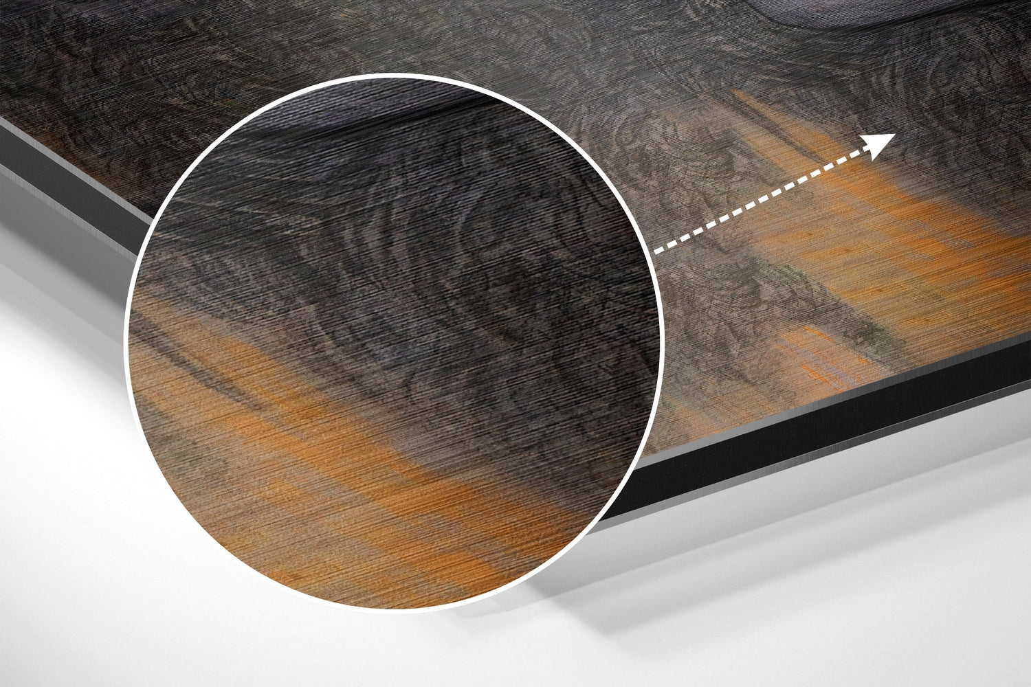 Sultan Brushed Aluminium Dibond Wall Art.