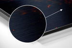 Fire Lion  Brushed Aluminium Dibond Wall Art.