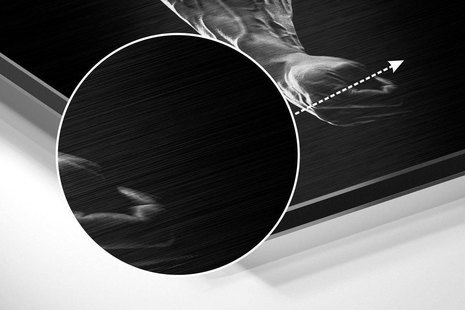 No More Excuses Brushed Aluminium Dibond Wall Art.