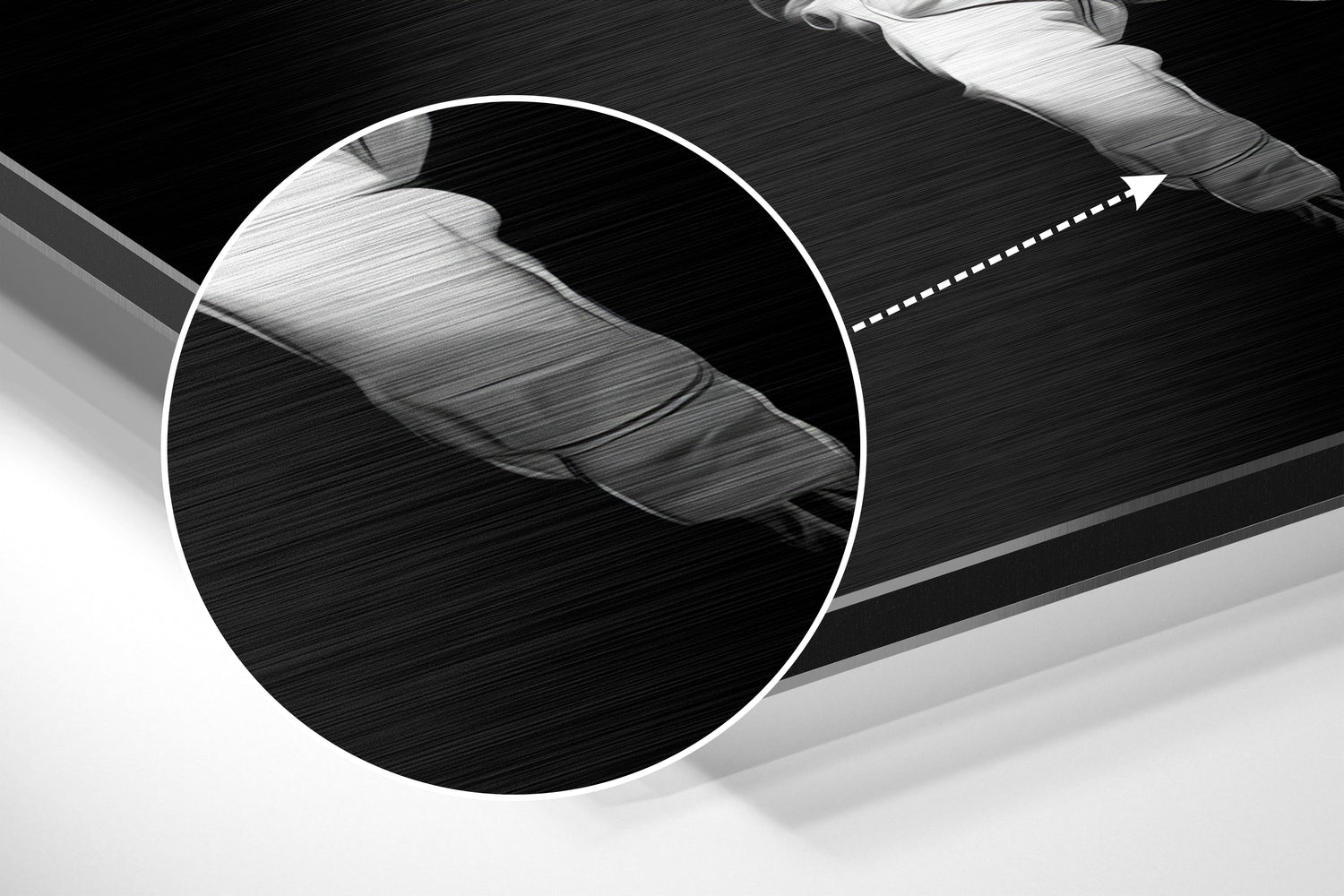 Astronaut's Balloons Brushed Aluminium Dibond Wall Art.