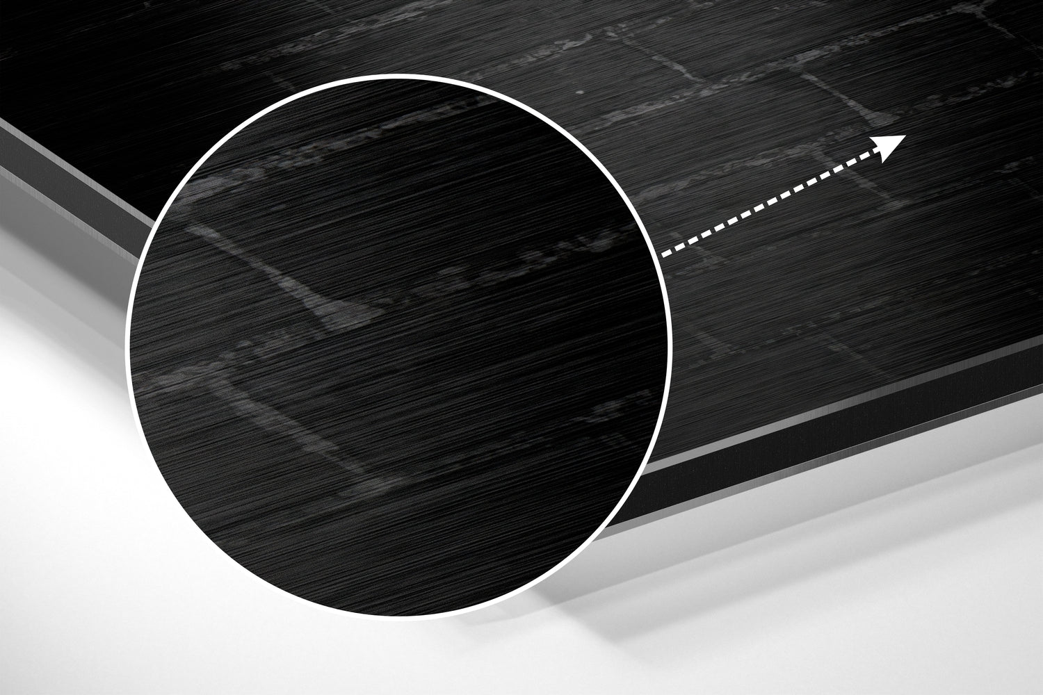 No Pain, No Gain Brushed Aluminium Dibond Wall Art.