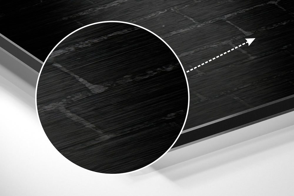 No Pain, No Gain Brushed Aluminium Dibond Wall Art.