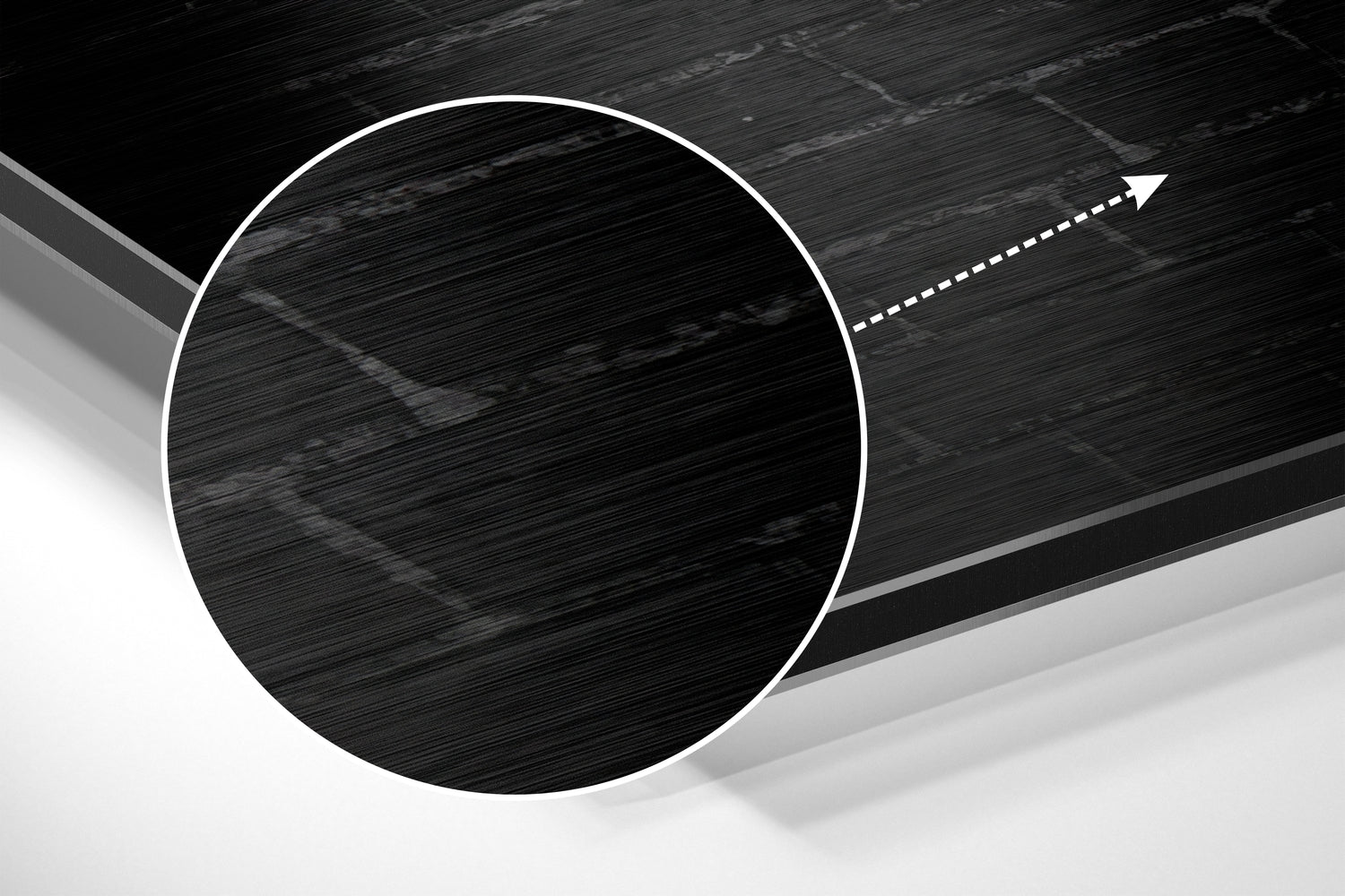 No Pain, No Gain Brushed Aluminium Dibond Wall Art.