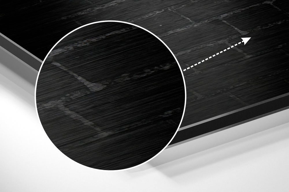 No Pain, No Gain Brushed Aluminium Dibond Wall Art.