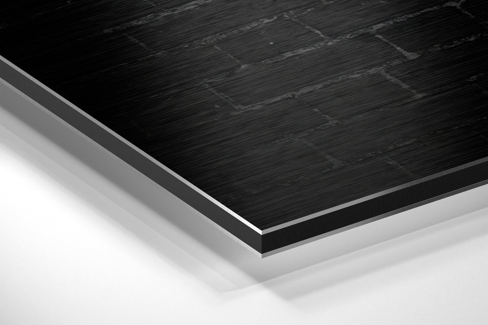 No Pain, No Gain Brushed Aluminium Dibond Wall Art.