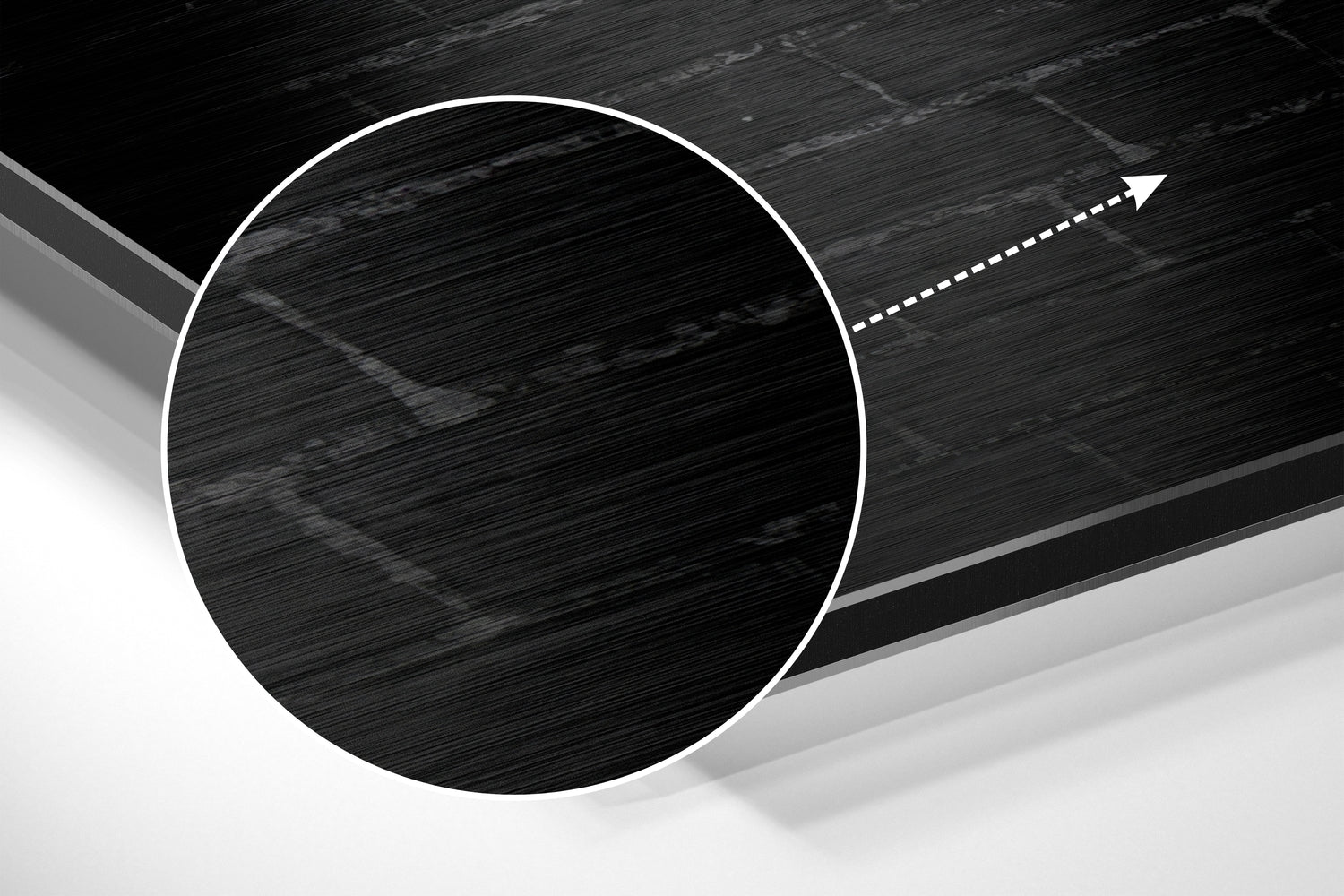 No Pain, No Gain Brushed Aluminium Dibond Wall Art.