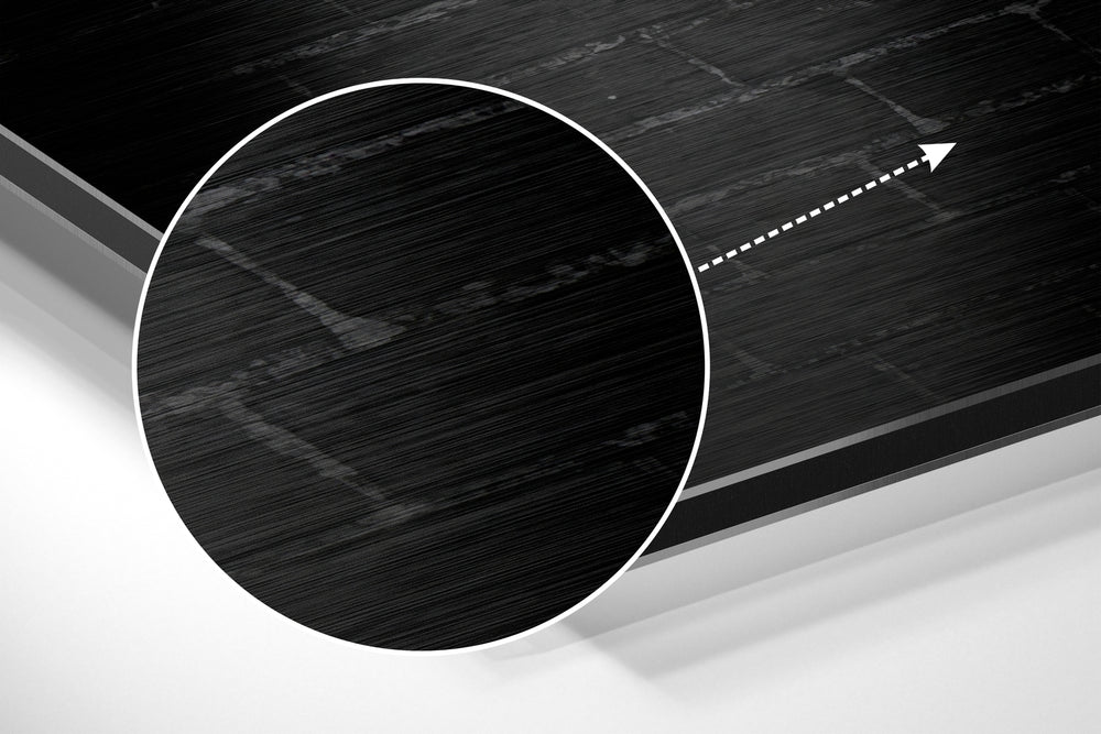 No Pain, No Gain Brushed Aluminium Dibond Wall Art.