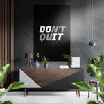 Do It Brushed Aluminium Dibond Wall Art.
