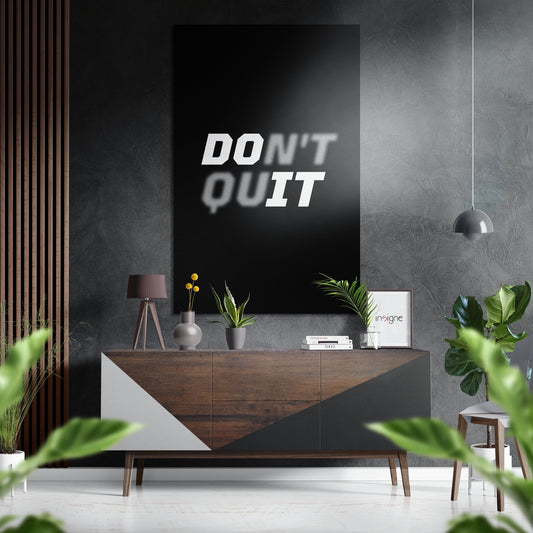 Do It Brushed Aluminium Dibond Wall Art.