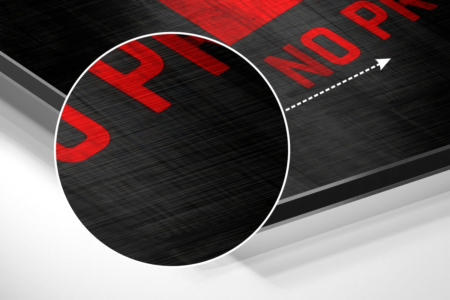 Slow Progress is Better Brushed Aluminium Dibond Wall Art.