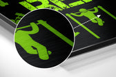 Eat, Lift, Sleep Brushed Aluminium Dibond Wall Art.