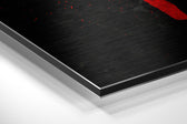 No Pain, No Gain Brushed Aluminium Dibond Wall Art.
