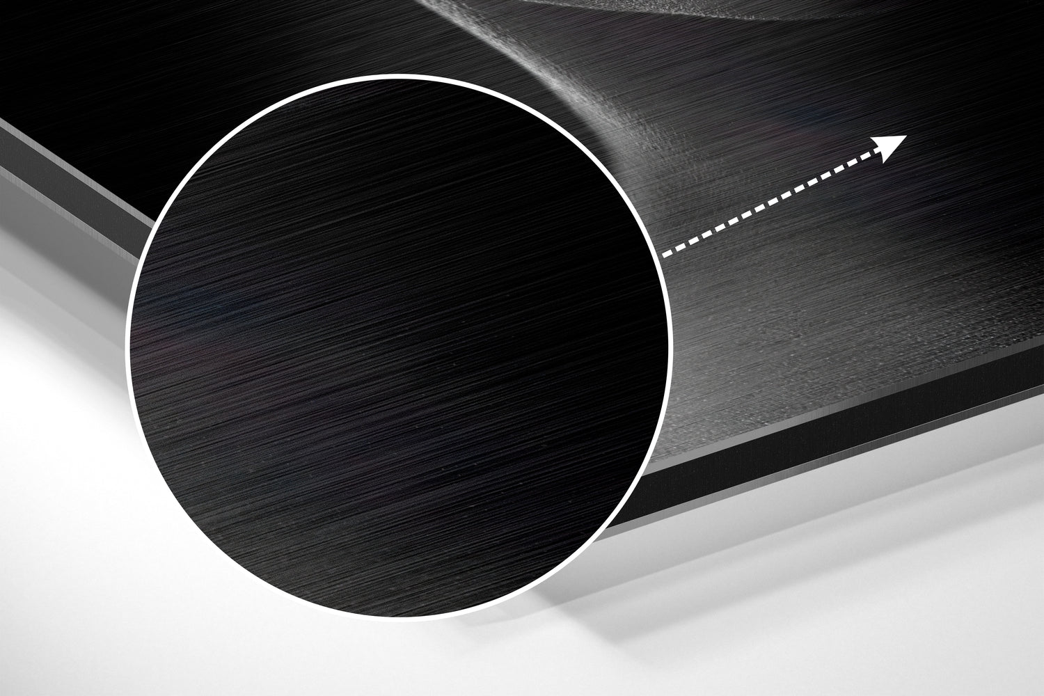 Beauty Brushed Aluminium Dibond Wall Art.