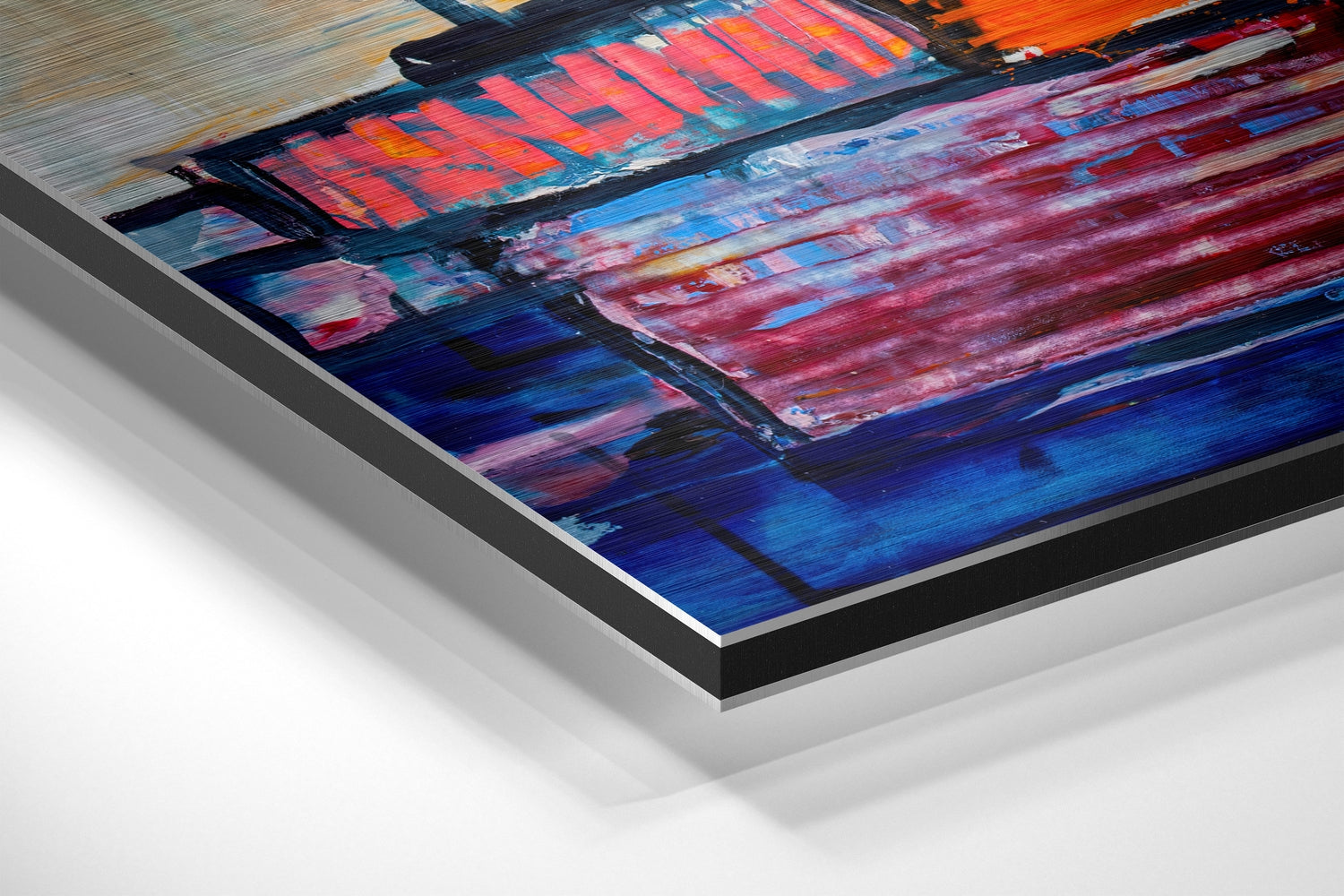 Patchwork Nature Brushed Aluminium Dibond Wall Art.