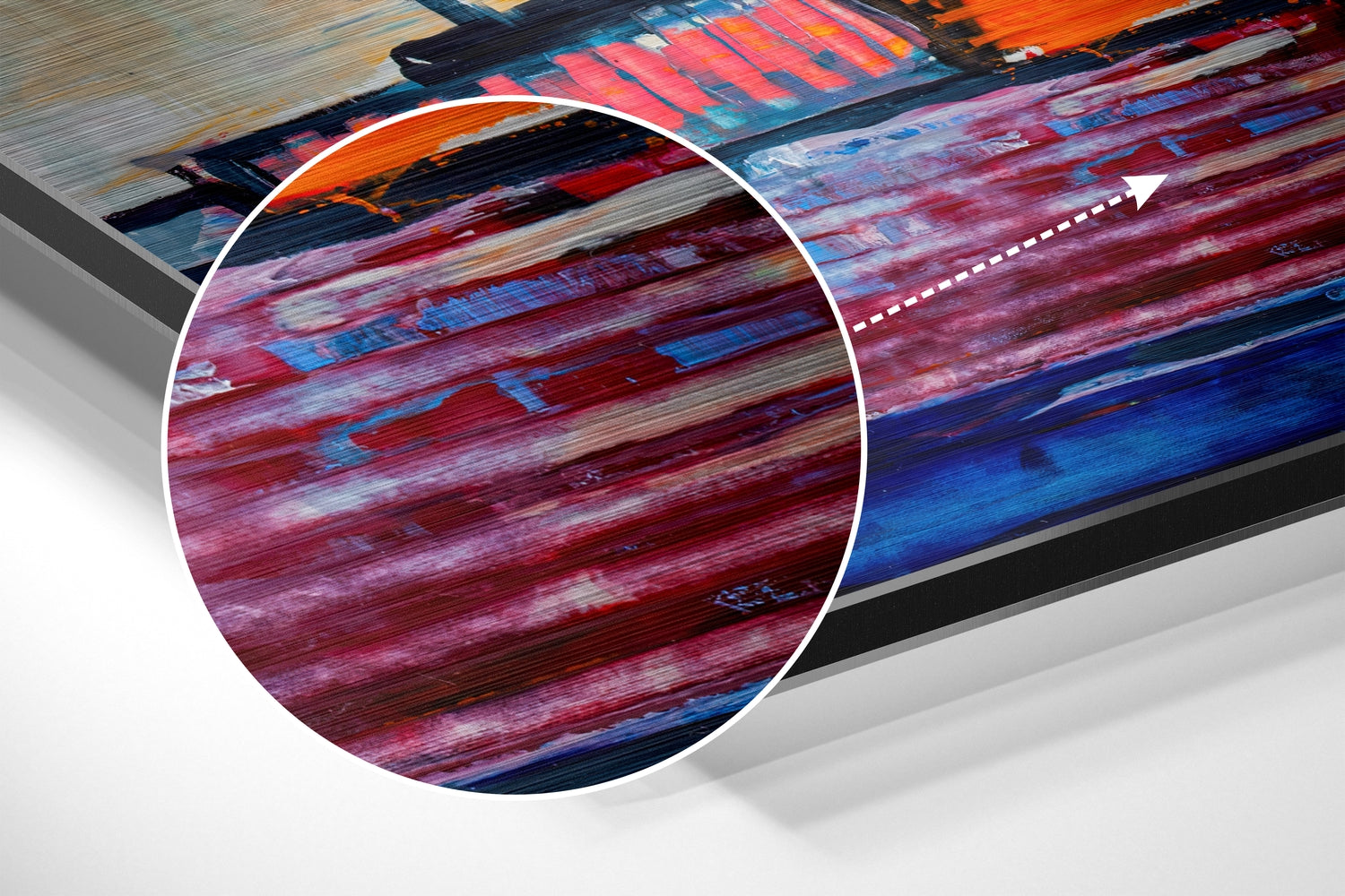 Patchwork Nature Brushed Aluminium Dibond Wall Art.