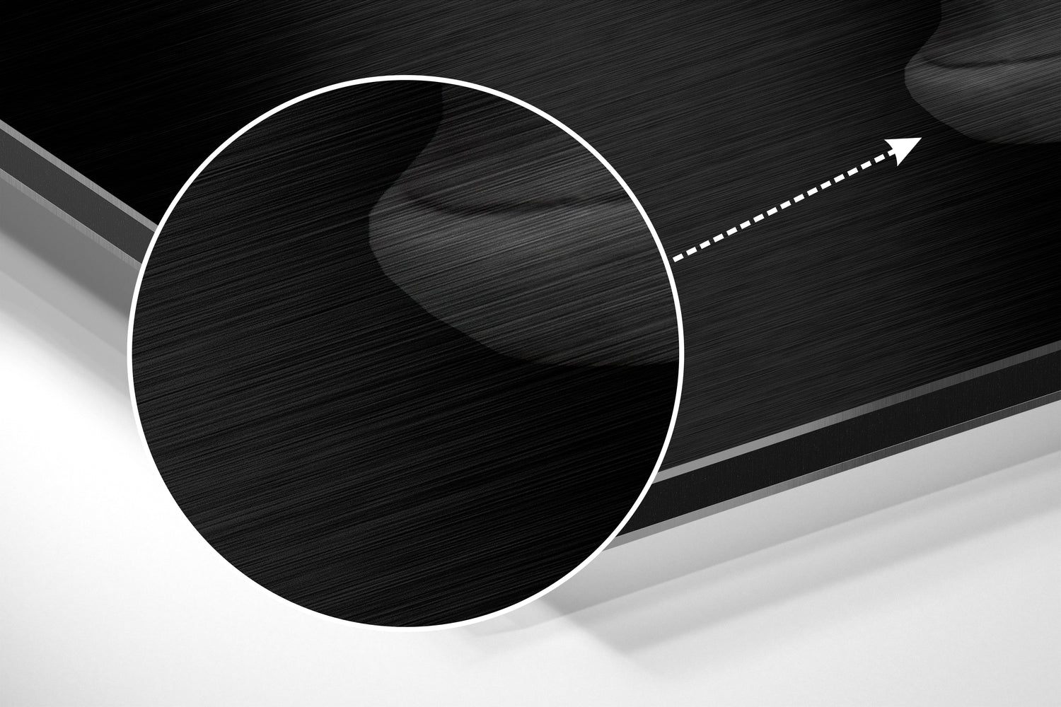 Blurry Statue Brushed Aluminium Dibond Wall Art.