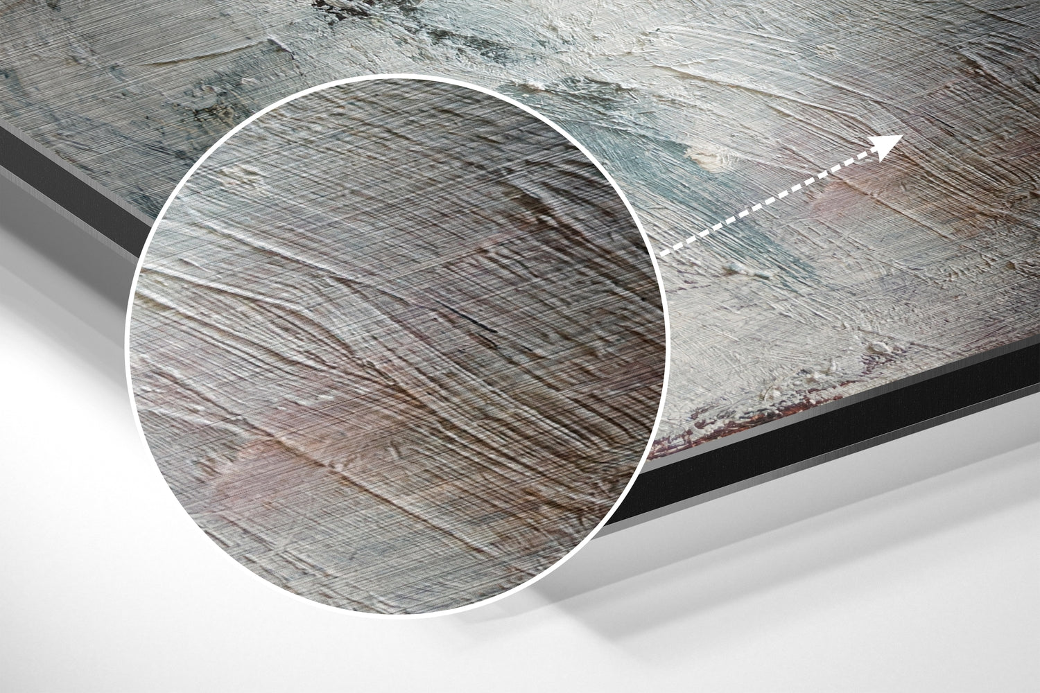 Speechless Face Brushed Aluminium Dibond Wall Art.