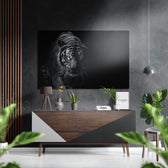 Eye of the Tiger Brushed Aluminium Dibond Wall Art.