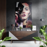Patchwork Face Brushed Aluminium Dibond Wall Art.