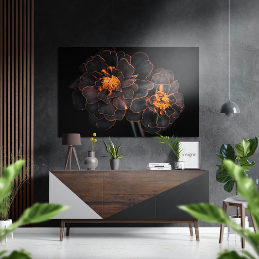 Blossom Brushed Aluminium Dibond Wall Art.