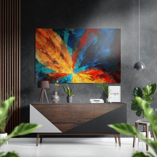 Colors of Flower Brushed Aluminium Dibond Wall Art.