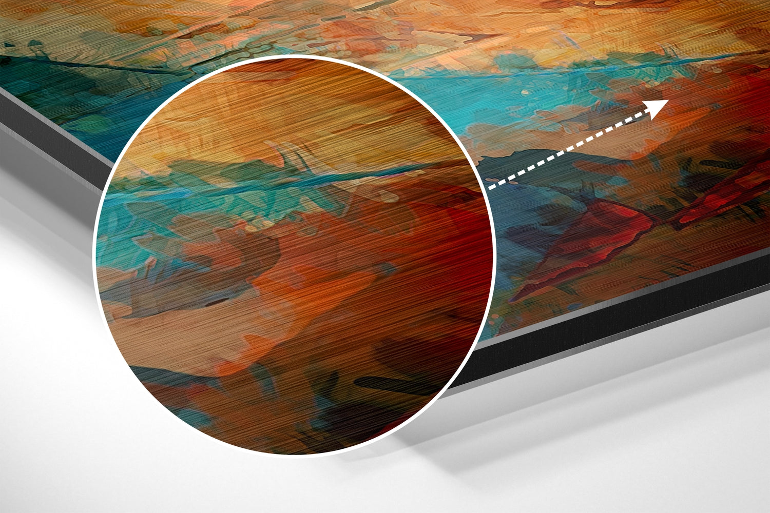 Colors of Flower Brushed Aluminium Dibond Wall Art.