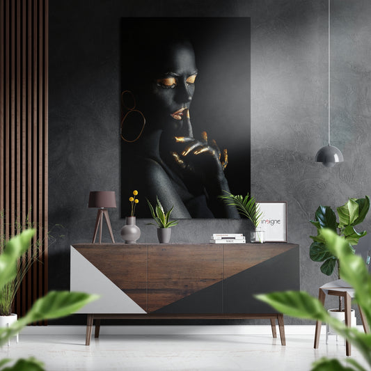 Sssh Brushed Aluminium Dibond Wall Art.