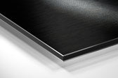 Sssh Brushed Aluminium Dibond Wall Art.